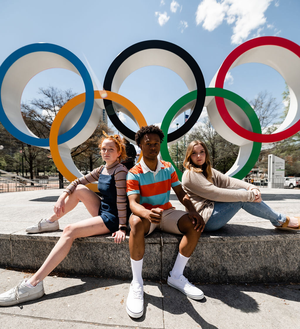 Georgia Tech students in Centennial Olympic Park Midtown