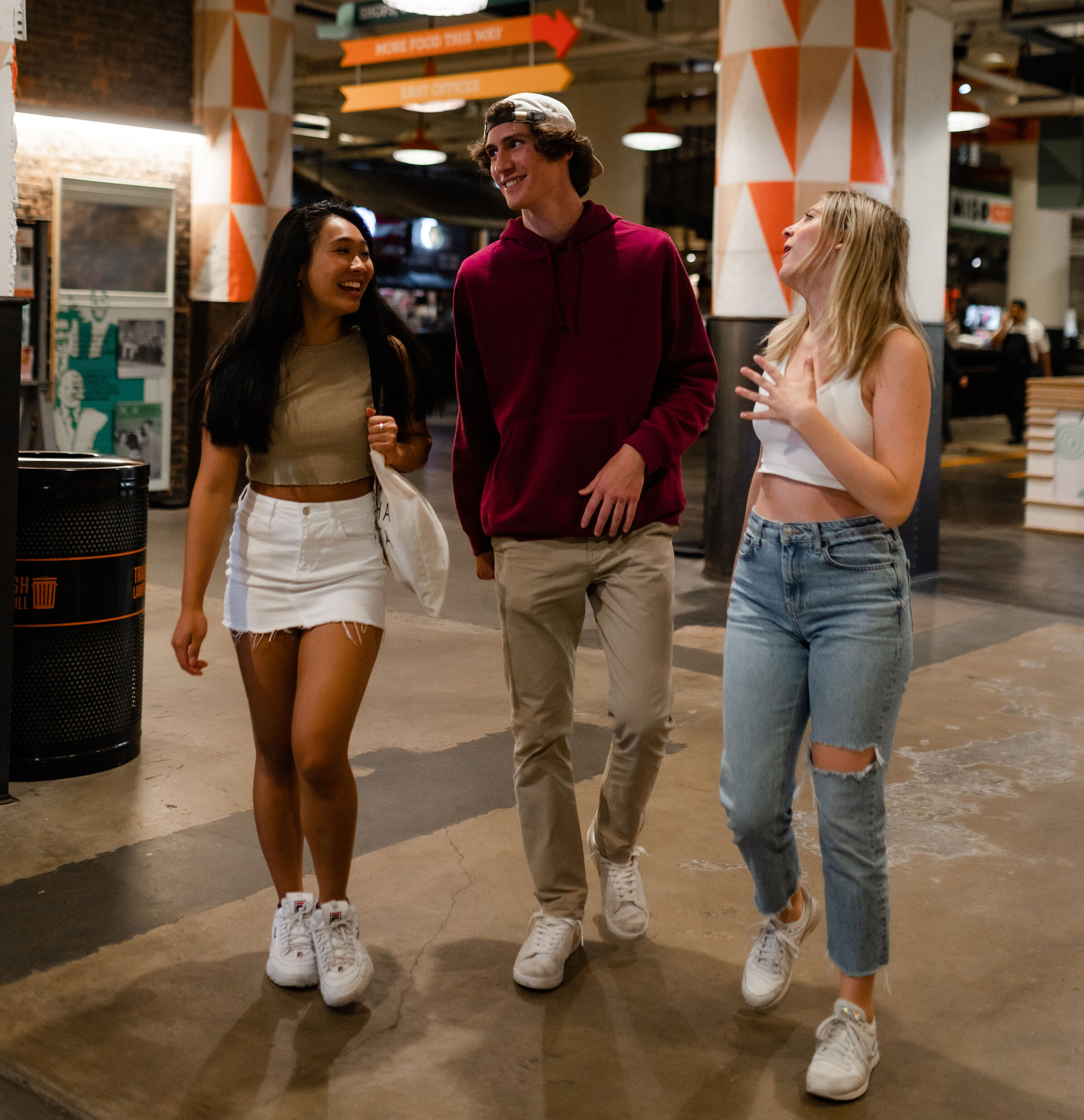 Georgia Tech students together at Ponce City Market in Midtown Atlanta.