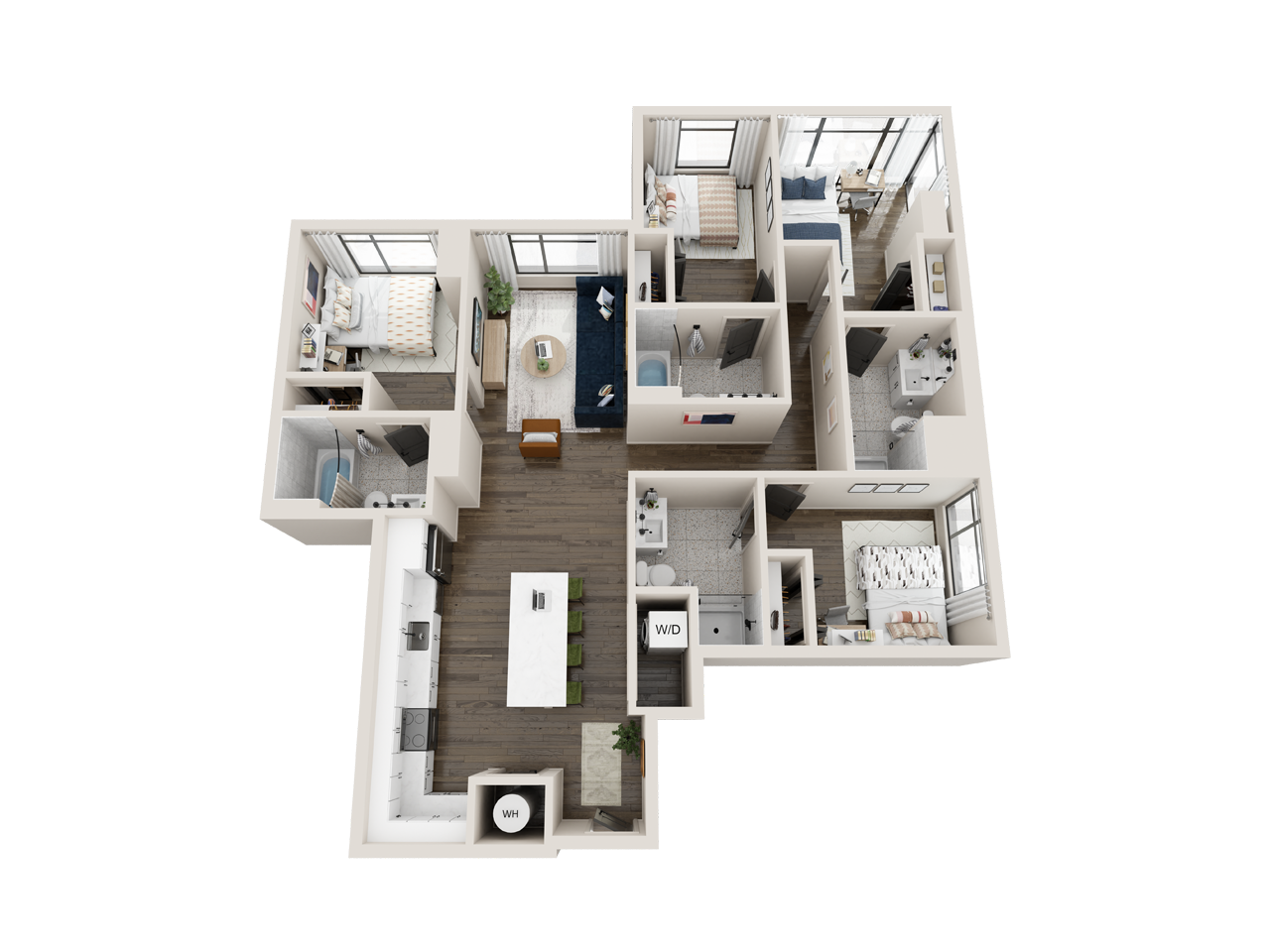 The Lawrence floor plan at Whistler in Midtown