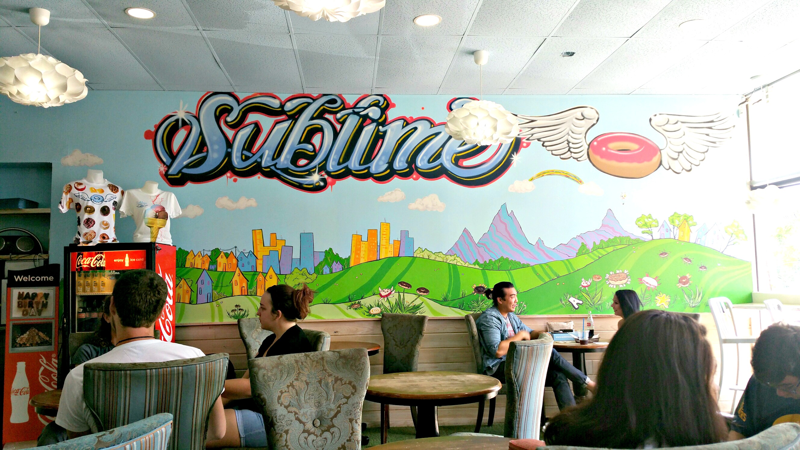 Interior of Sublime Donuts, a restaurant near Georgia Tech